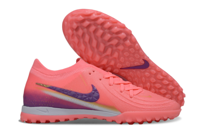 Nike Phantom GX 2 Elite TF Football Shoes - Pink/Vivid Coral/Deep Purple