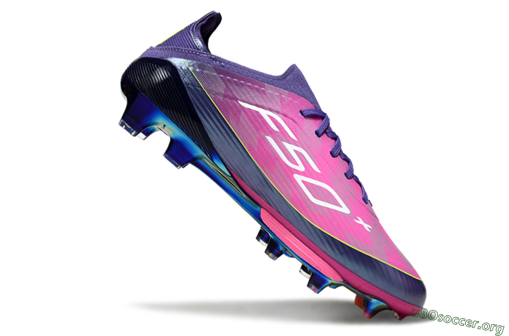 Adidas F50 Elite Lightstrike Pro FG Football Boots - Pink/Neon Yellow/Deep Purple 5