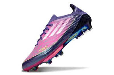 Adidas F50 Elite Lightstrike Pro FG Football Boots - Pink/Neon Yellow/Deep Purple