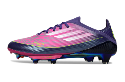 Adidas F50 Elite Lightstrike Pro FG Football Boots - Pink/Neon Yellow/Deep Purple