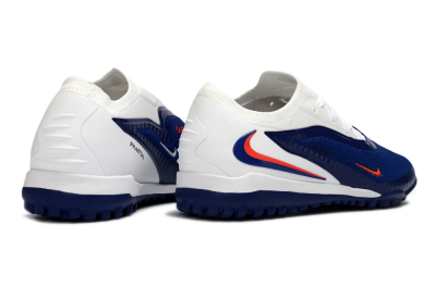 Nike Phantom 6 Low Elite TF Football Shoes - Blue/Electric Orange/White