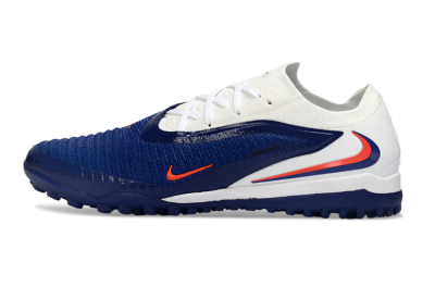 Nike Phantom 6 Low Elite TF Football Shoes - Blue/Electric Orange/White
