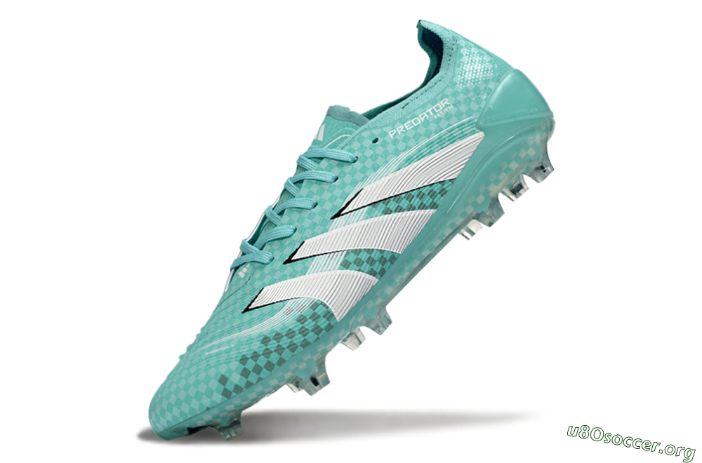 Adidas Predator 25 Elite FG Football Boots - Aqua/Mint Green/White 5