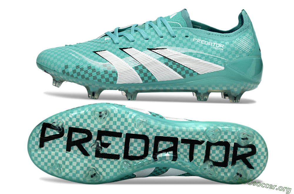 Adidas Predator 25 Elite FG Football Boots - Aqua/Mint Green/White 1