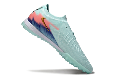 Nike Phantom GX 2 Elite TF Football Shoes - Aqua/Peach Burst/Deep Blue