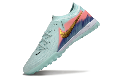 Nike Phantom GX 2 Elite TF Football Shoes - Aqua/Peach Burst/Deep Blue