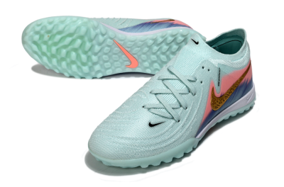 Nike Phantom GX 2 Elite TF Football Shoes - Aqua/Peach Burst/Deep Blue