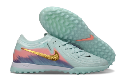 Nike Phantom GX 2 Elite TF Football Shoes - Aqua/Peach Burst/Deep Blue