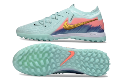 Nike Phantom GX 2 Elite TF Football Shoes - Aqua/Peach Burst/Deep Blue