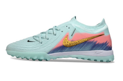 Nike Phantom GX 2 Elite TF Football Shoes - Aqua/Peach Burst/Deep Blue