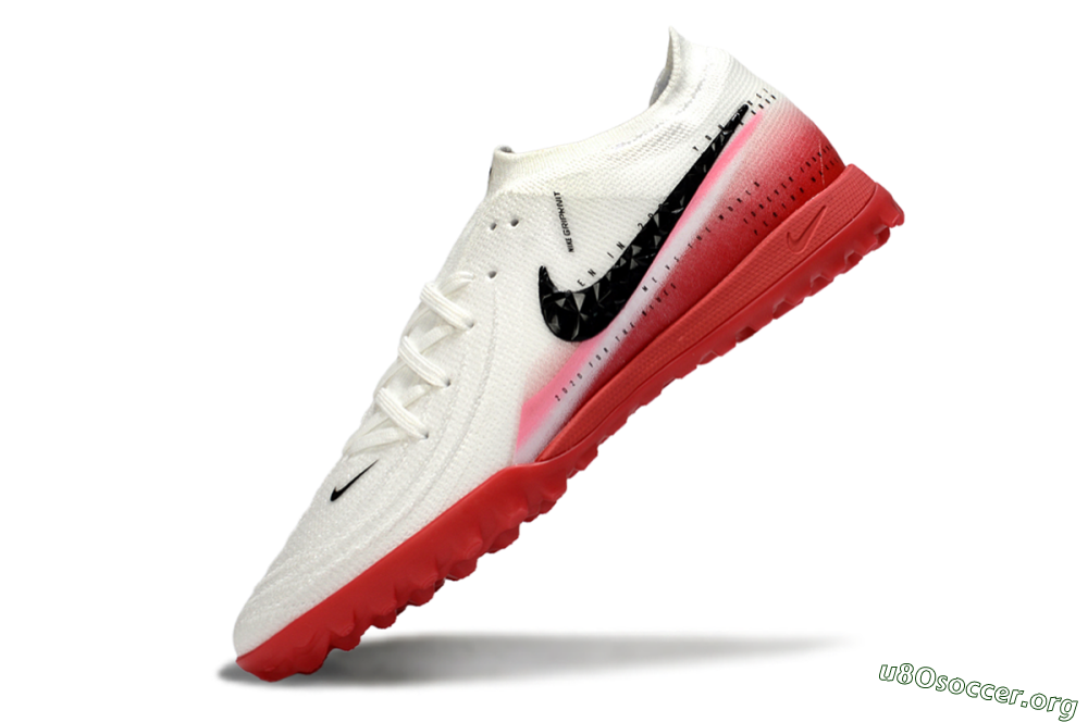 Nike Phantom GX 2 Elite TF Football Shoes - White/Crimson Red/Black 5