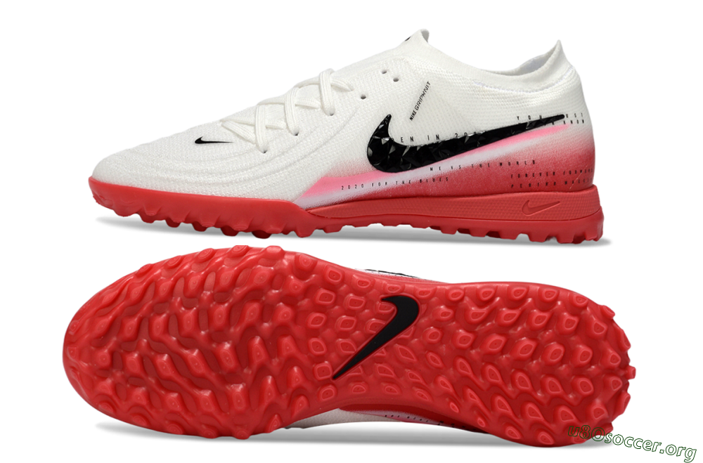 Nike Phantom GX 2 Elite TF Football Shoes - White/Crimson Red/Black 1