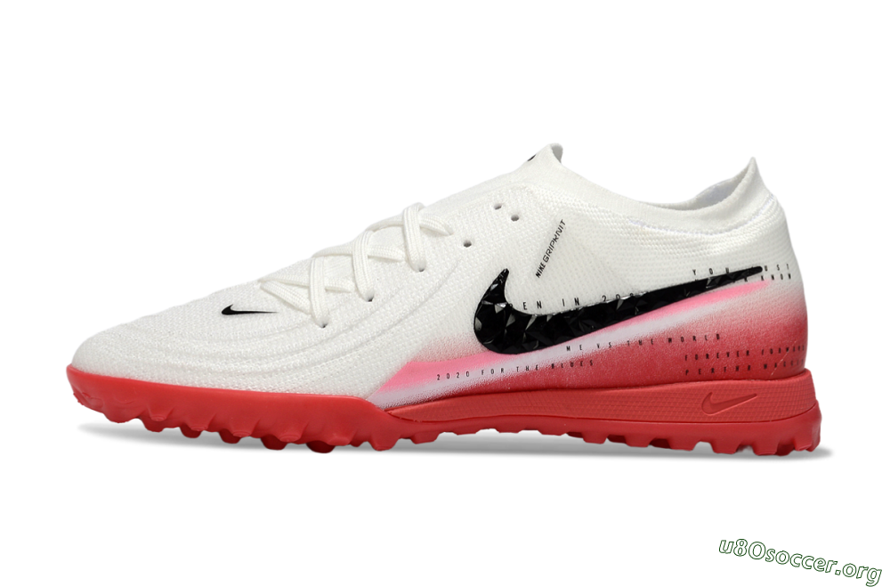 Nike Phantom GX 2 Elite TF Football Shoes - White/Crimson Red/Black 3