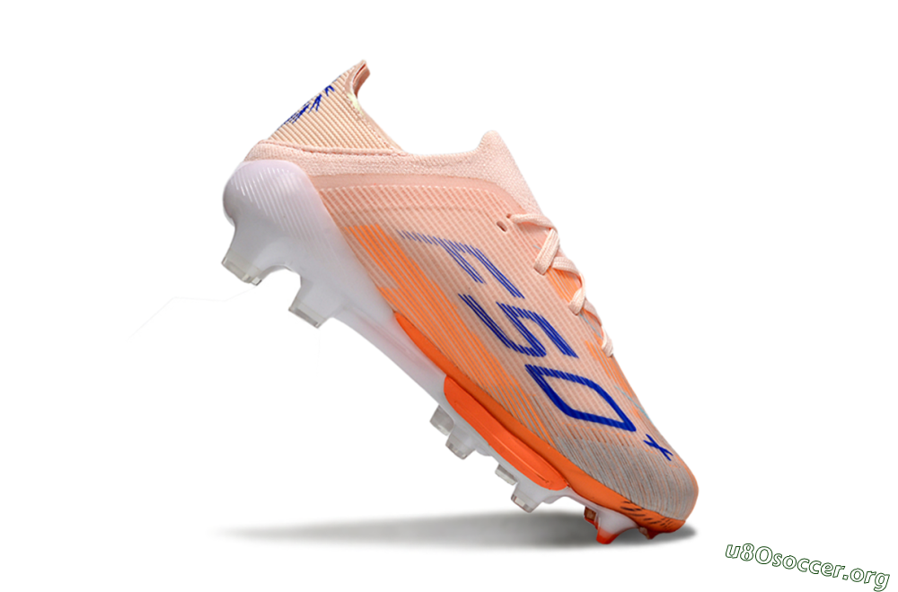 Adidas F50 Elite Lightstrike Pro FG Football Boots - Peach/Coral Burst/Deep Sky Blue 0