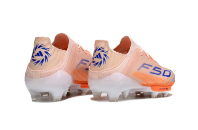 Adidas F50 Elite Lightstrike Pro FG Football Boots - Peach/Coral Burst/Deep Sky Blue