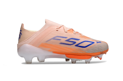Adidas F50 Elite Lightstrike Pro FG Football Boots - Peach/Coral Burst/Deep Sky Blue