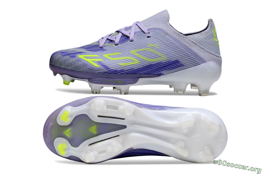 Adidas F50 Elite Lightstrike Pro FG Football Boots - Purple/Electric Yellow/Violet Gradient 1