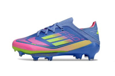 Adidas F50 Elite Lightstrike Pro FG Football Boots - Blue/Pink Lemonade/Lime Twist