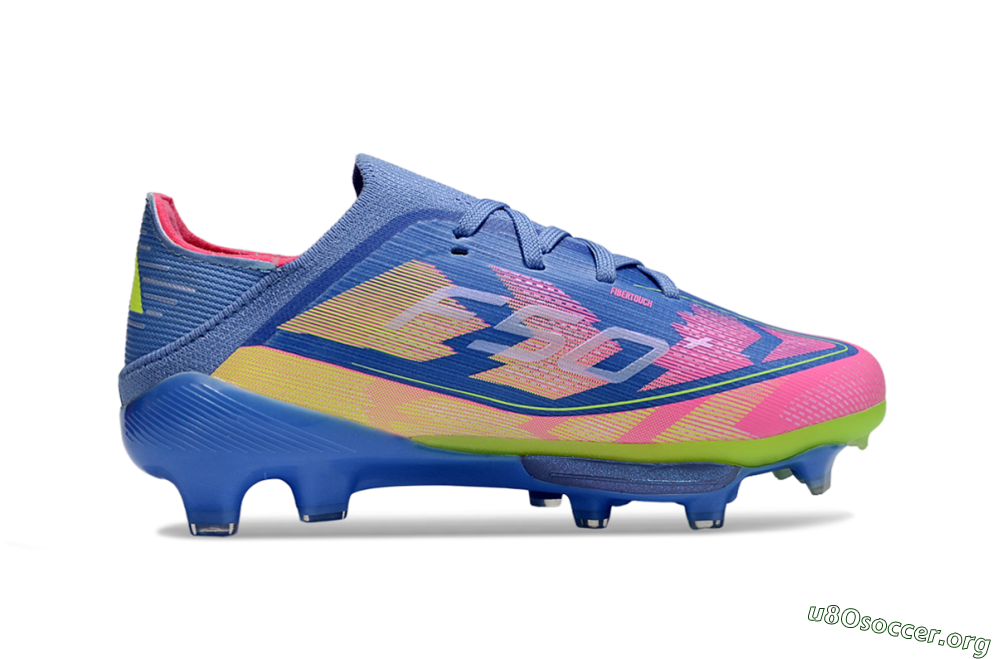 Adidas F50 Elite Lightstrike Pro FG Football Boots - Blue/Pink Lemonade/Lime Twist 6