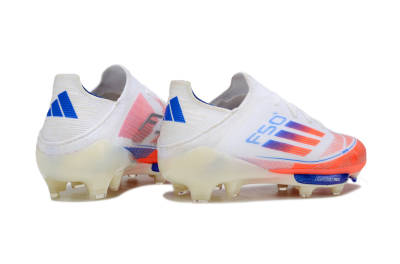 Adidas F50 Elite Lightstrike Pro FG Football Boots - White/Coral/Blue