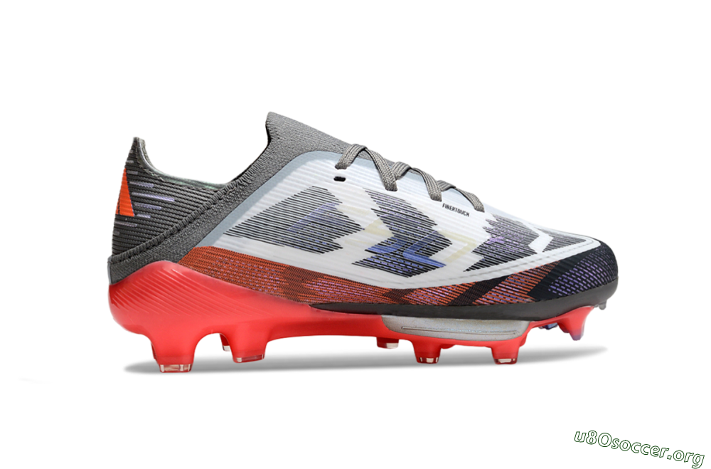 Adidas F50 Elite Lightstrike Pro FG Football Boots - Gray/Electric Pink/Deep Purple 5