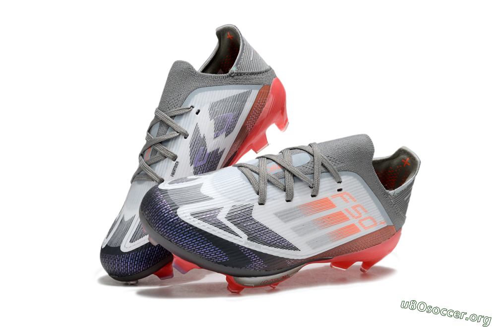 Adidas F50 Elite Lightstrike Pro FG Football Boots - Gray/Electric Pink/Deep Purple 3
