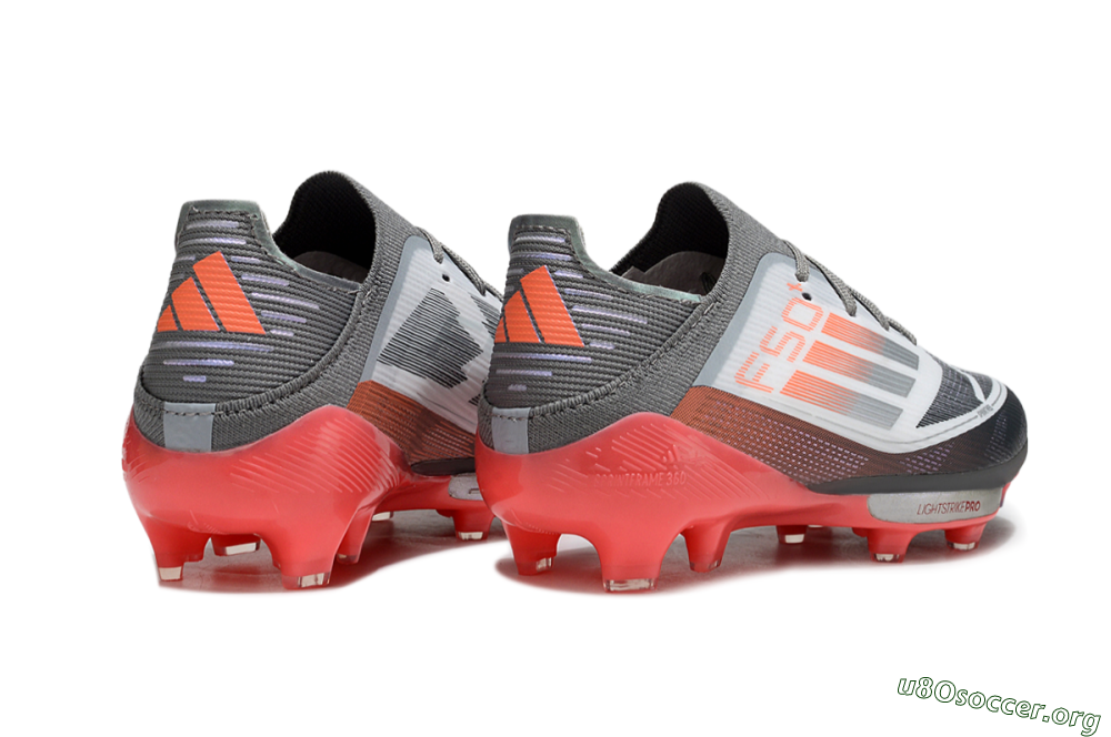 Adidas F50 Elite Lightstrike Pro FG Football Boots - Gray/Electric Pink/Deep Purple 6