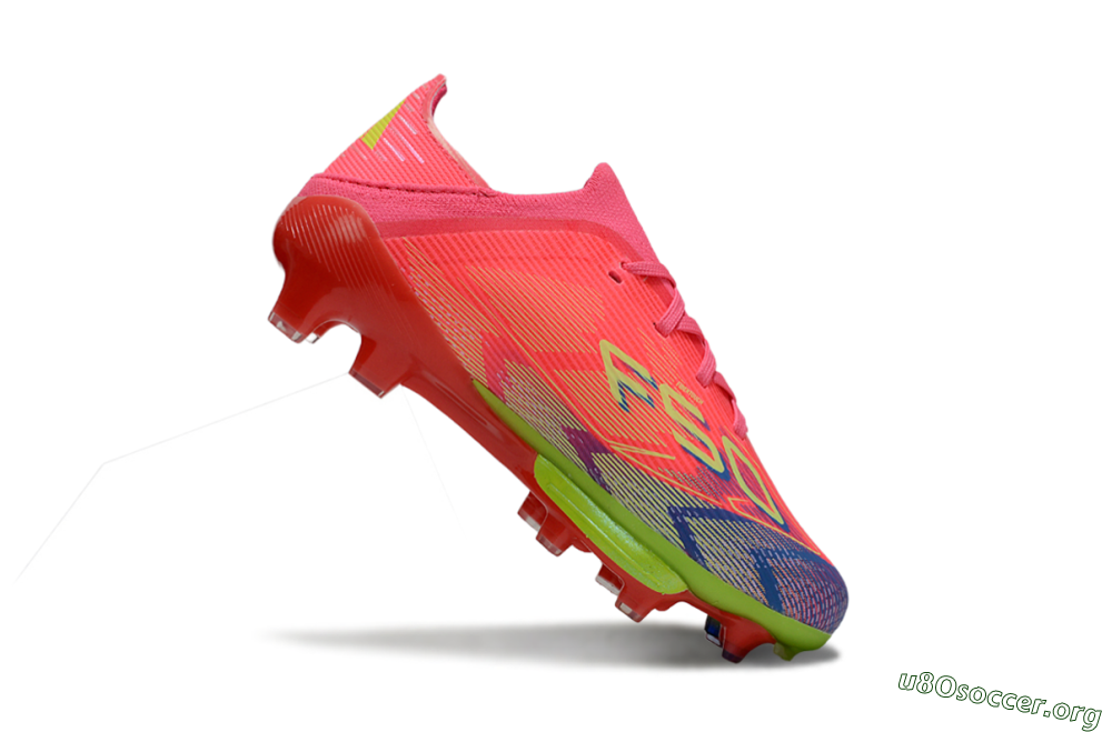 Adidas F50 Elite Lightstrike Pro FG Football Boots - Pink/Neon Green/Flash Red 0