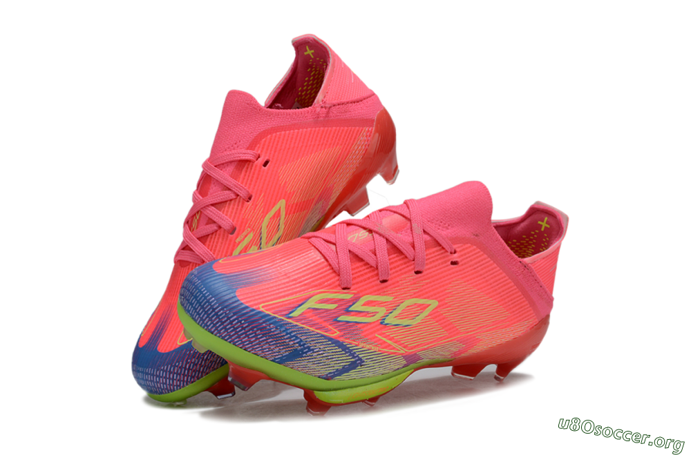 Adidas F50 Elite Lightstrike Pro FG Football Boots - Pink/Neon Green/Flash Red 3