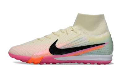 Nike Air Zoom Mercurial Superfly 10 Elite TF Football Shoes - Cream/Coral Pink/Black
