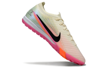 Nike Air Zoom Mercurial Vapor 16 Elite TF Football Shoes - Cream/Electric Pink/Neon Orange