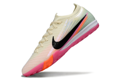 Nike Air Zoom Mercurial Vapor 16 Elite TF Football Shoes - Cream/Electric Pink/Neon Orange