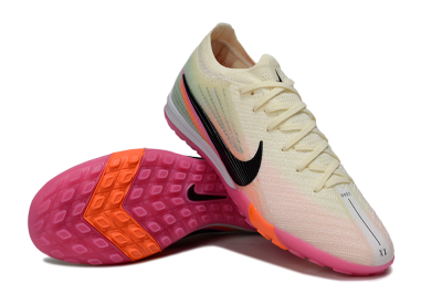 Nike Air Zoom Mercurial Vapor 16 Elite TF Football Shoes - Cream/Electric Pink/Neon Orange