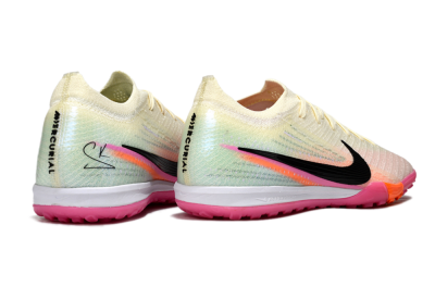 Nike Air Zoom Mercurial Vapor 16 Elite TF Football Shoes - Cream/Electric Pink/Neon Orange