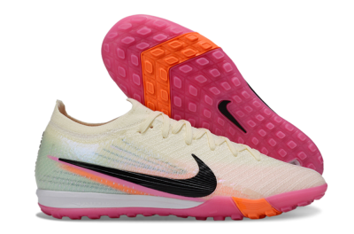 Nike Air Zoom Mercurial Vapor 16 Elite TF Football Shoes - Cream/Electric Pink/Neon Orange
