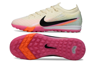 Nike Air Zoom Mercurial Vapor 16 Elite TF Football Shoes - Cream/Electric Pink/Neon Orange