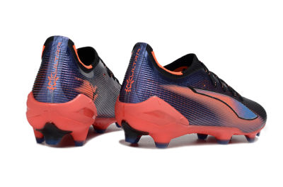 Puma Ultra Ultimate FG Football Boots - Black/Electric Orange/Sapphire Blue