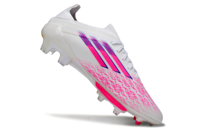 Adidas F50+ Elite Lightstrike Pro FG Football Boots - White/Fuchsia Pink/Soft Pink
