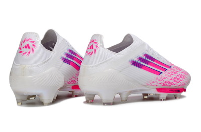 Adidas F50+ Elite Lightstrike Pro FG Football Boots - White/Fuchsia Pink/Soft Pink