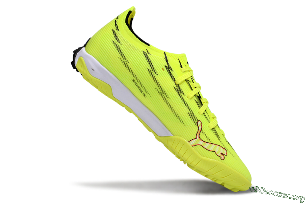 Puma Ultra Ultimate TF Football Shoes - Yellow/Electric Yellow/Crimson Blaze 4