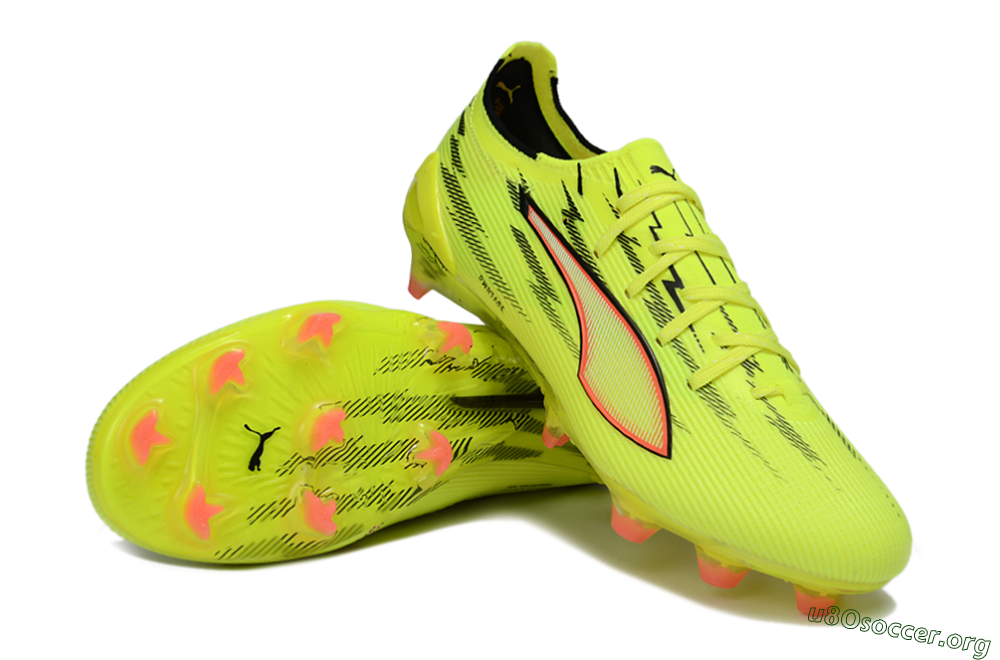Puma Ultra Ultimate FG Football Boots - Yellow/Bright Lime/Neon Pink 0