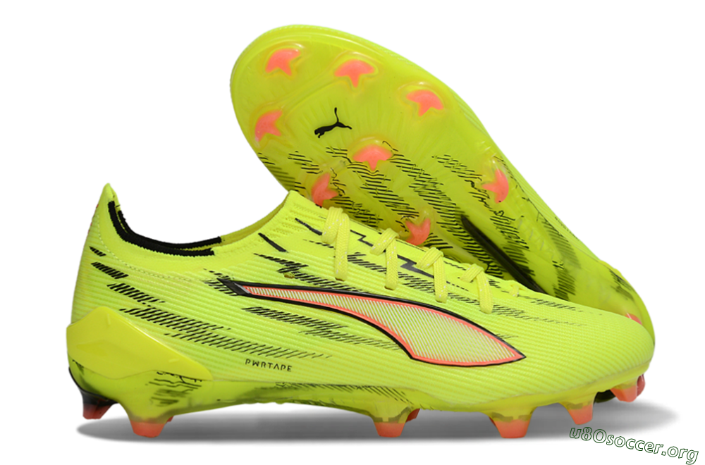 Puma Ultra Ultimate FG Football Boots - Yellow/Bright Lime/Neon Pink 2