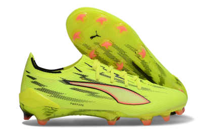 Puma Ultra Ultimate FG Football Boots - Yellow/Bright Lime/Neon Pink