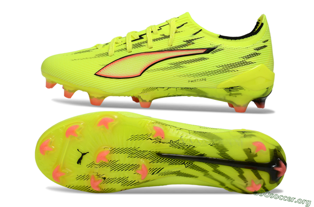 Puma Ultra Ultimate FG Football Boots - Yellow/Bright Lime/Neon Pink 1