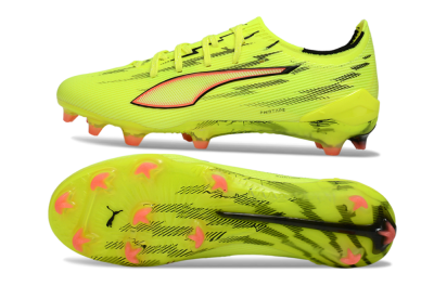Puma Ultra Ultimate FG Football Boots - Yellow/Bright Lime/Neon Pink