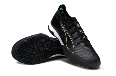 Puma Ultra Ultimate TF Football Shoes - Black/Emerald Glint/White Shine