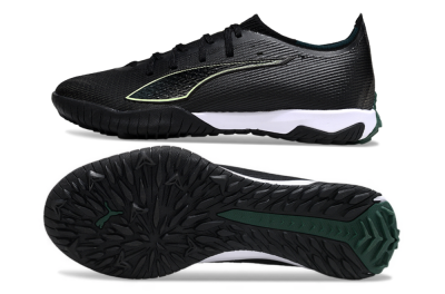 Puma Ultra Ultimate TF Football Shoes - Black/Emerald Glint/White Shine