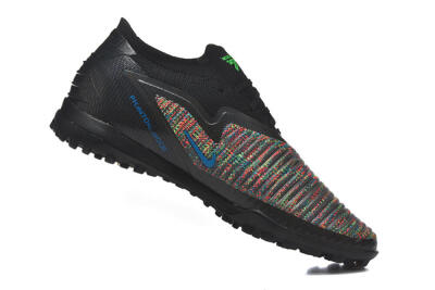 Nike Phantom 6 Low Elite TF Football Shoes - Black/Vibrant Green/Hyper Red