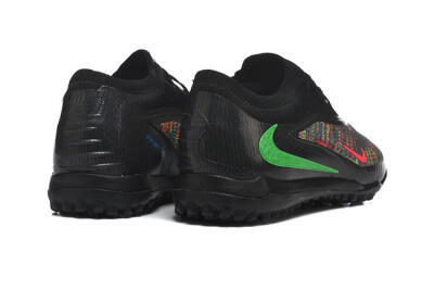 Nike Phantom 6 Low Elite TF Football Shoes - Black/Vibrant Green/Hyper Red