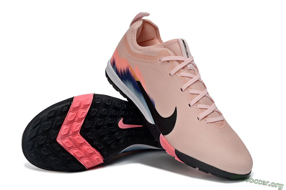 Nike Air Zoom Mercurial Vapor 16 Pro TF Football Shoes - Pink/Soft Coral/Black 6